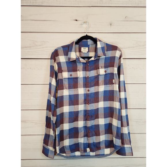 Vans Other - Vans Men's Multicolor Plaid Flannel Long Sleeve Casual Button Down Shirt Small‎